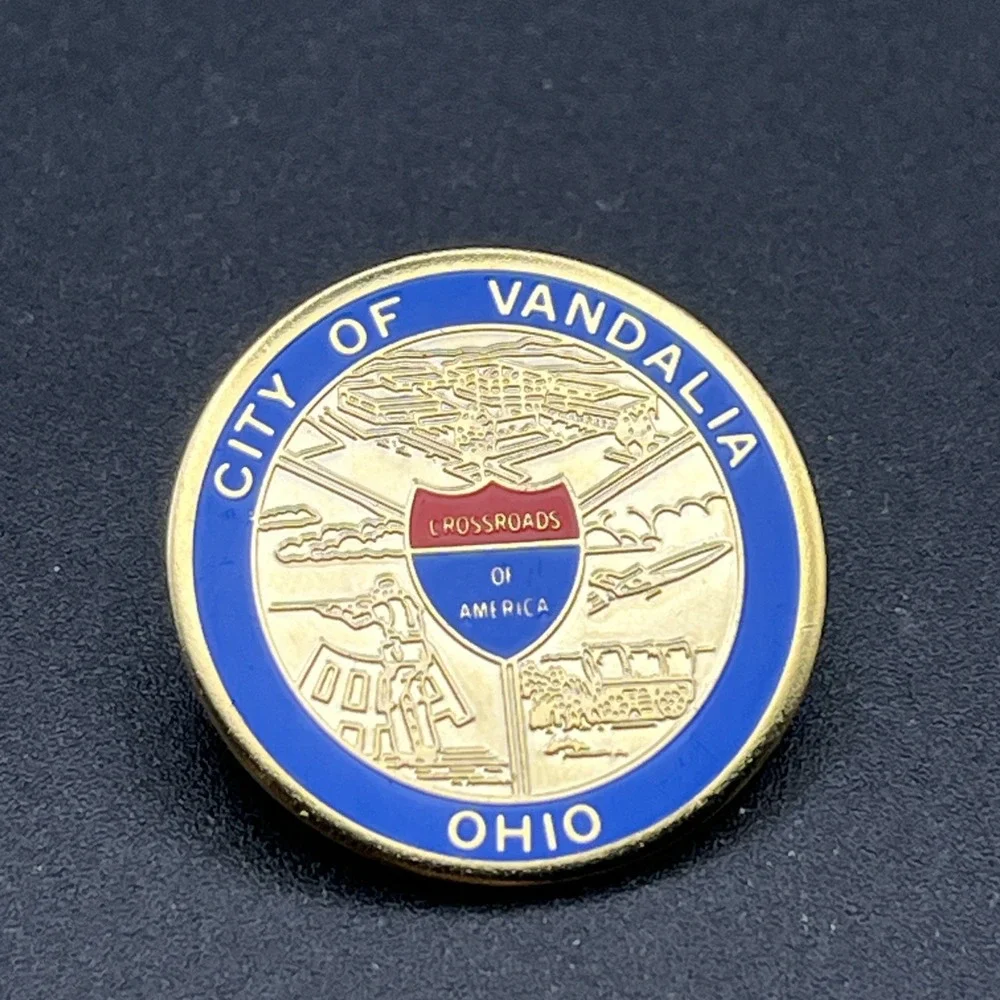 City Of Vandalia Ohio Crossroads‎ Of America Lapel Hat Pin